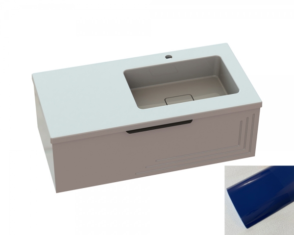 Тумба «Эмили» с умывальником «Ария» R