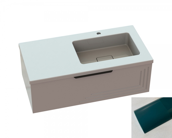 Тумба «Эмили» с умывальником «Ария» R