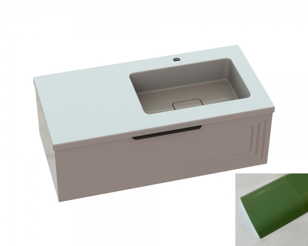 Тумба «Эмили» с умывальником «Ария» R