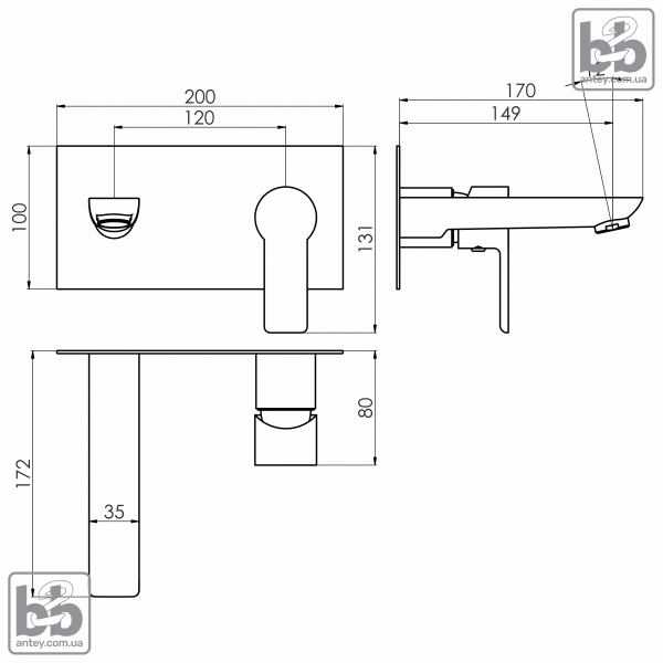 Смеситель для умывальника ''ORLIK''