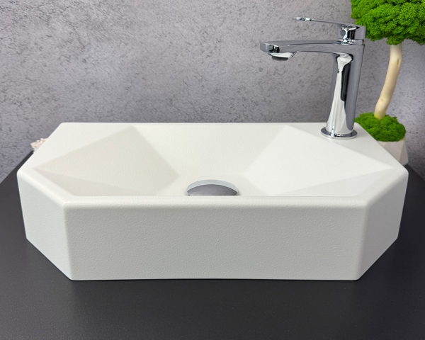 Умивальник «Тритон» R  Біла шагрень