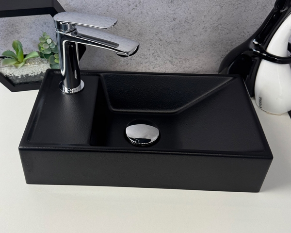 Умивальник «Естель» L  Чорна шагрень