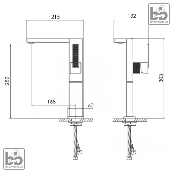 Смеситель для умывальника ''DEIRA''