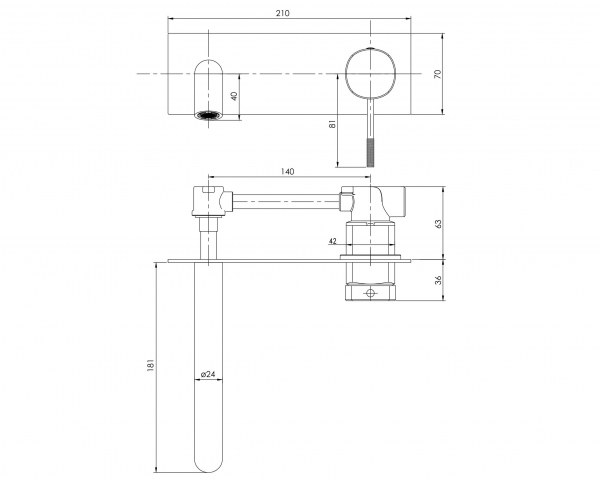 Змішувач для умивальника «BRENTA»