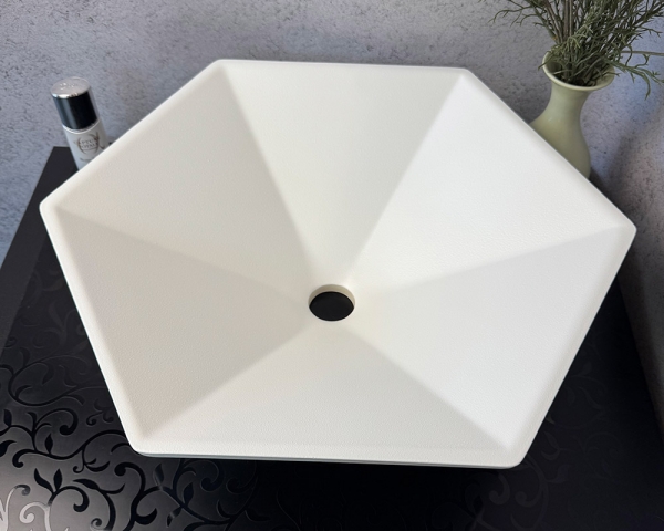 Умивальник «Астерія» Біла шагрень