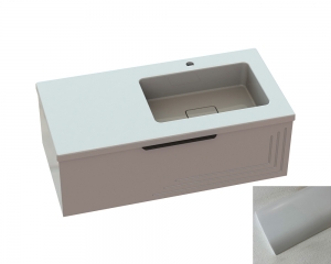 Тумба «Эмили» с умывальником «Ария» R