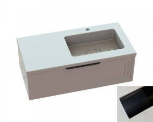 Тумба «Эмили» с умывальником «Ария» R