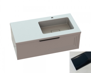 Тумба «Эмили» с умывальником «Ария» R