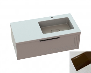 Тумба «Эмили» с умывальником «Ария» R