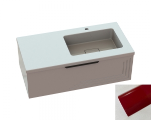 Тумба «Эмили» с умывальником «Ария» R