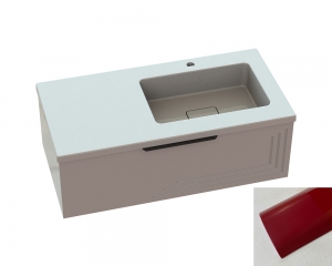 Тумба «Эмили» с умывальником «Ария» R