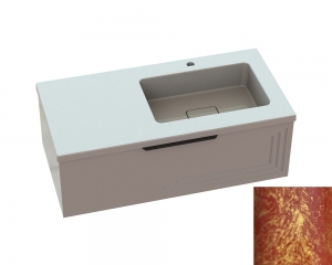 Тумба «Эмили» с умывальником «Ария» R