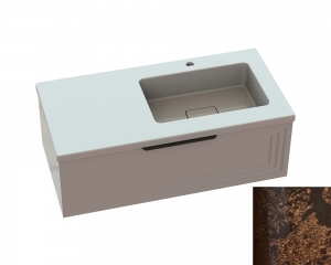 Тумба «Эмили» с умывальником «Ария» R