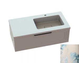 Тумба «Эмили» с умывальником «Ария» R