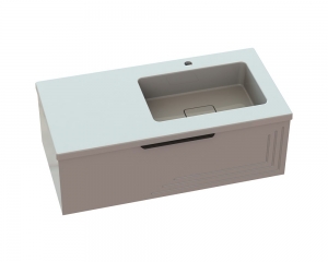 Тумба «Эмили» с умывальником «Ария» R