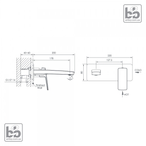 Смеситель для умывальника ''GRAFIKY''