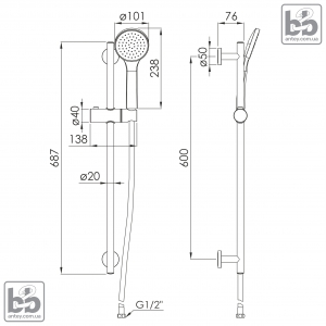 Душовий набір ''f03800102AA''