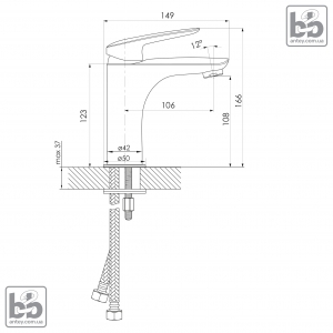 Смеситель для умывальника ''PRAHA''