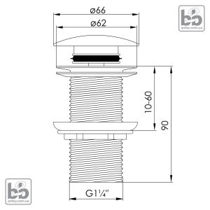 Донный клапан ''90-00-043''