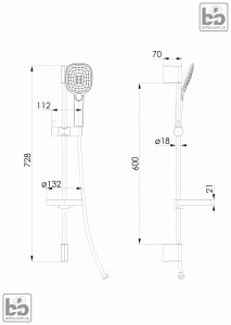 Душовий набір ''CASCADA B55''
