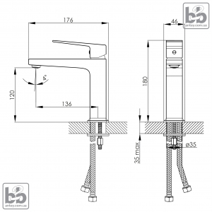 Смеситель для умывальника ''JUDIT''