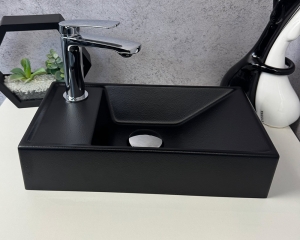 Умивальник «Естель» L  Чорна шагрень