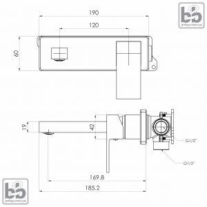 Смеситель для умывальника ''KARLOV''