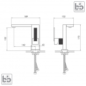 Смеситель для умывальника ''DEIRA''