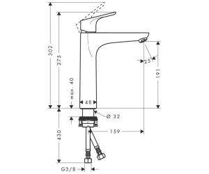 Змішувач для умивальника «Focus 31531000»