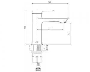Смеситель для умывальника ''Volle LIBRA''