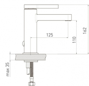 Змішувач для умивальника ''de la noche''