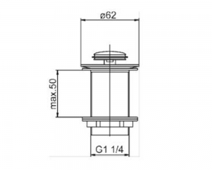Донний клапан ''CLICK-CLAK''